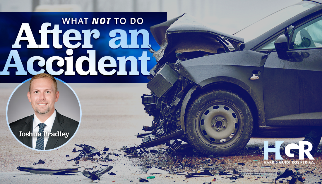 Featured image for “What NOT to Do After a Vehicle Crash: A Florida Attorney’s Guide”